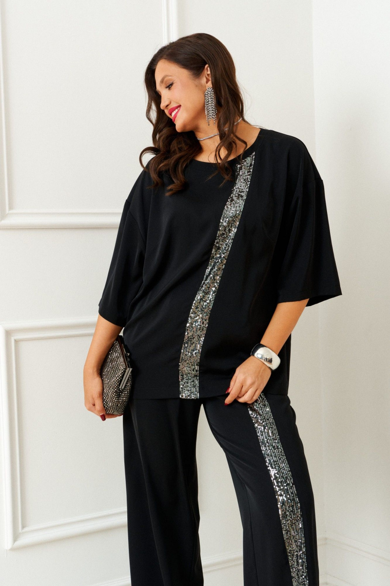 Брючный комплект Beautiful&Free 6396 черный