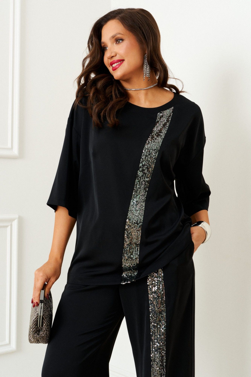 Брючный комплект Beautiful&Free 6396 черный