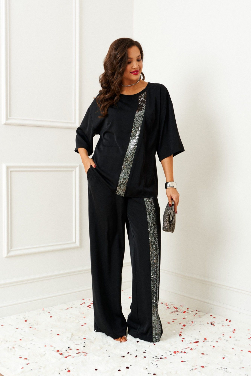 Брючный комплект Beautiful&Free 6396 черный