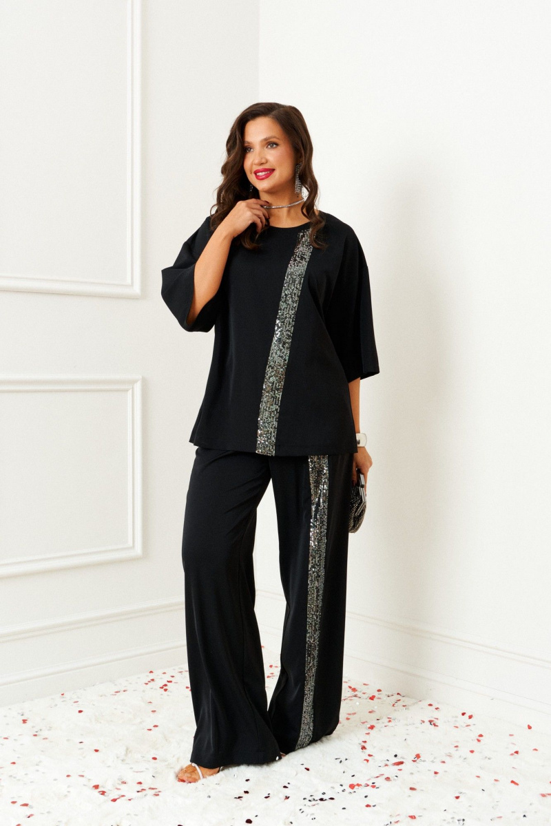 Брючный комплект Beautiful&Free 6396 черный