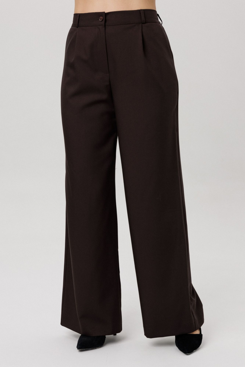 Брюки Anelli 1702 блестящий каштан