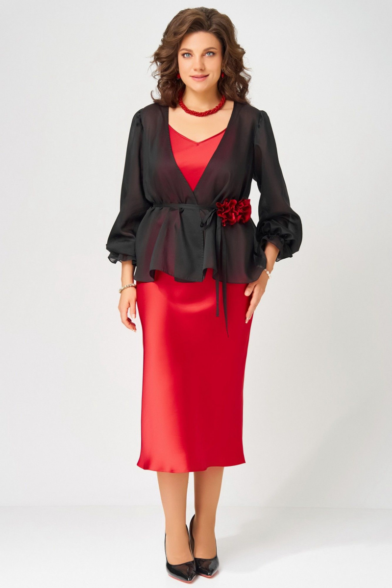 Плательный комплект Fita 3201 красно-черный