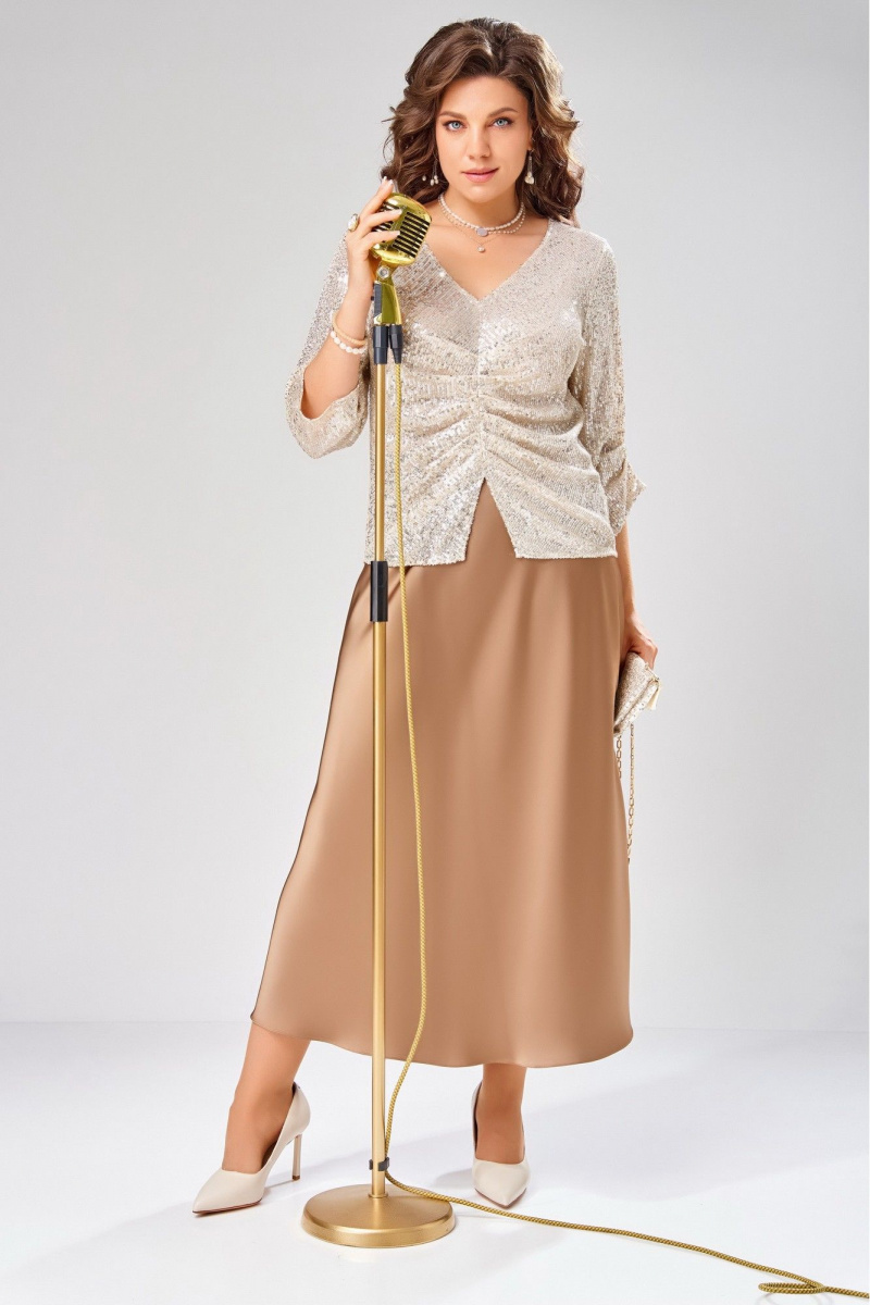 Юбочный комплект Fita 3211 золотисто-бежевый