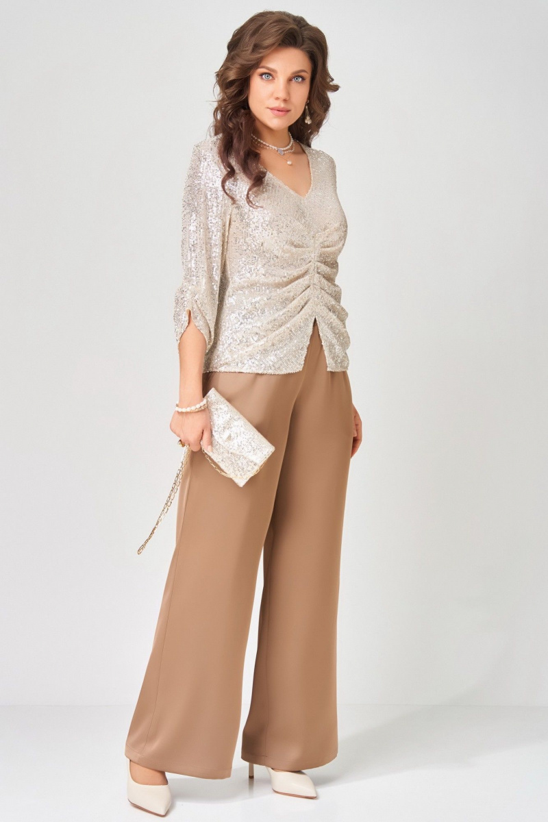 Брючный комплект Fita 3212 золотисто-бежевый