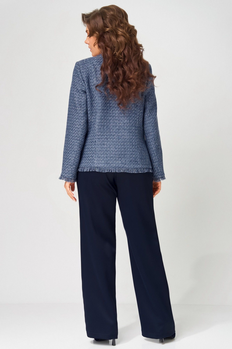 Брючный костюм Fita 4056 бежево-синий