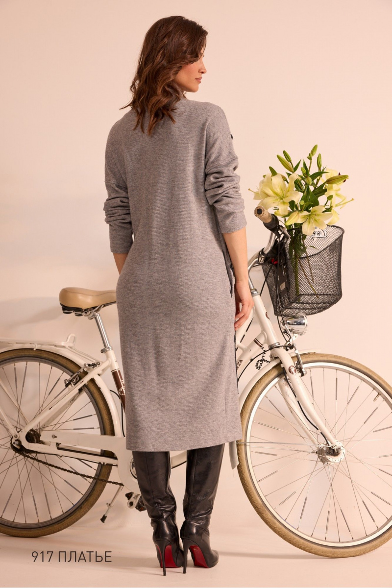 Платья NiV NiV fashion 917 серый