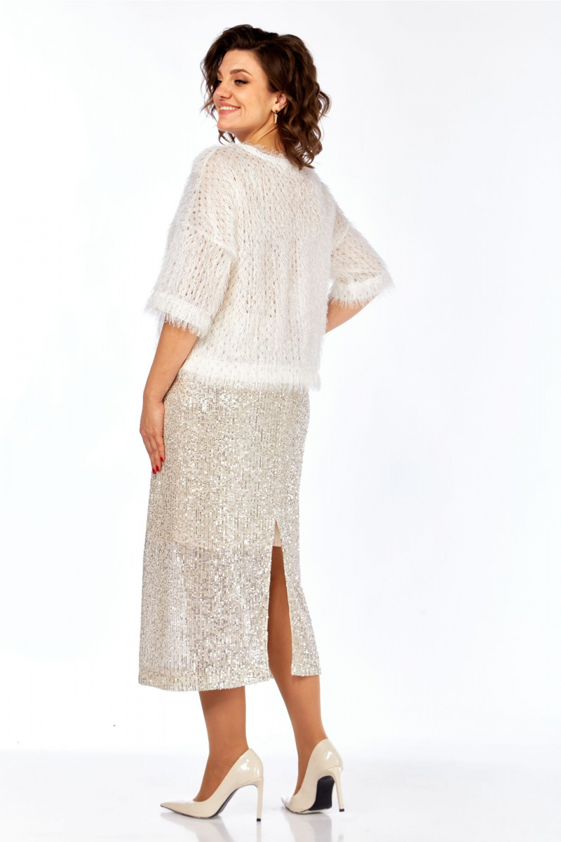 Блузы Ольга Стиль Л-417 молочный