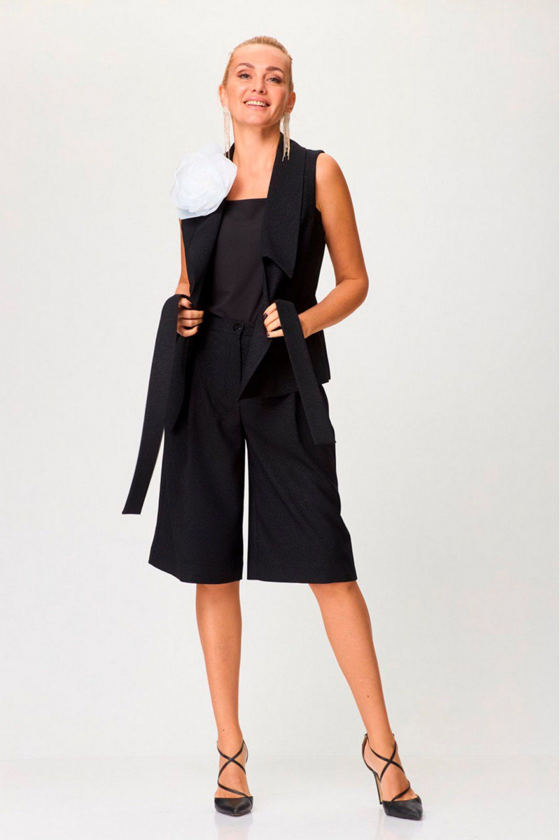 Женский комплект с шортами Gamma Gracia 795 черный