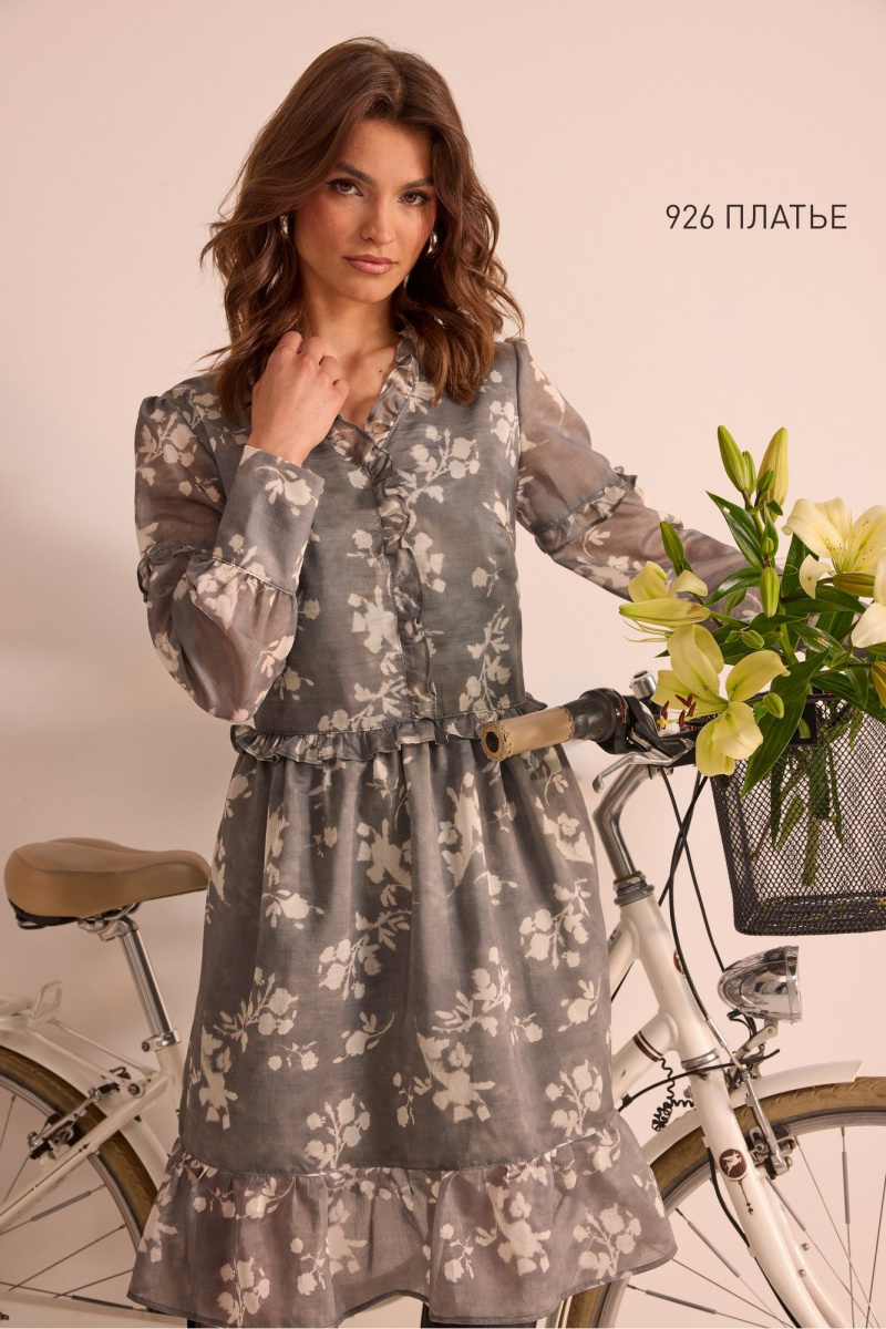 Платья NiV NiV fashion 926 серый