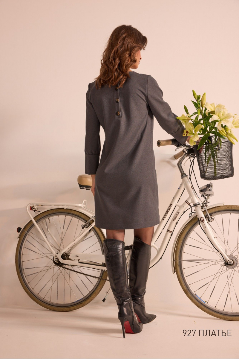 Платья NiV NiV fashion 927 серый