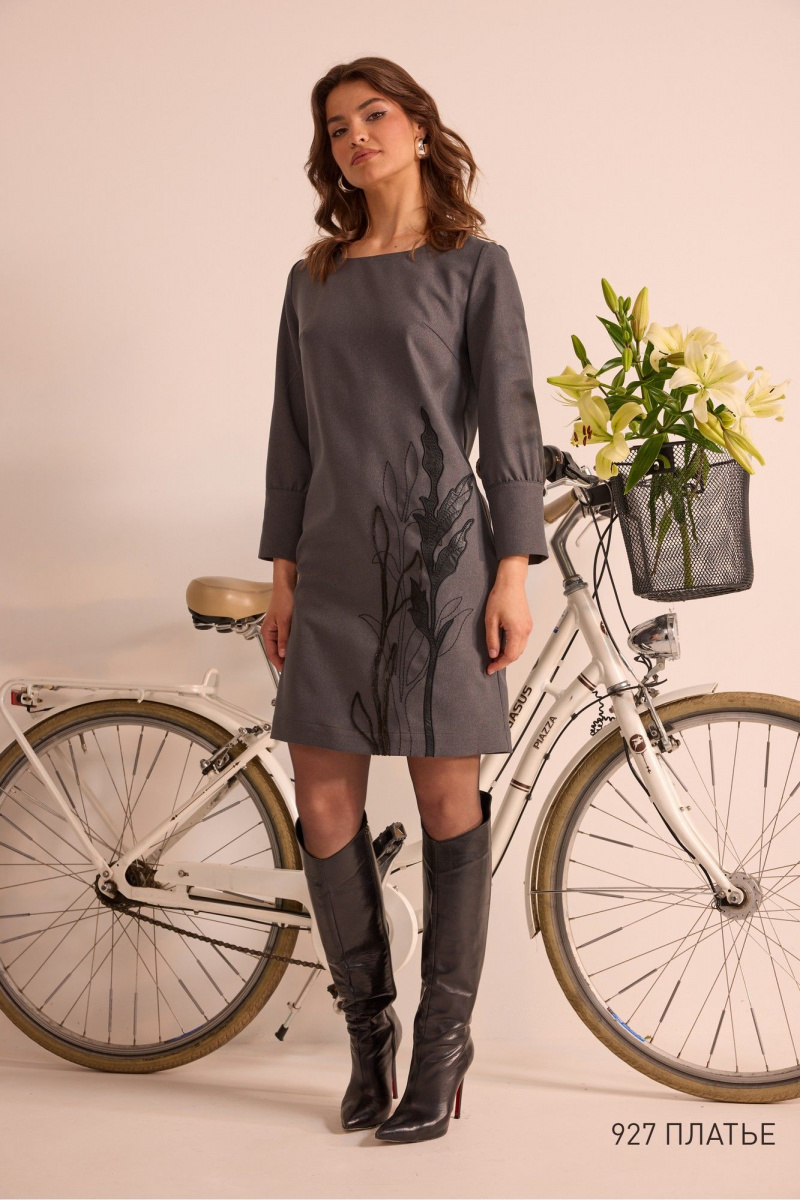 Платья NiV NiV fashion 927 серый