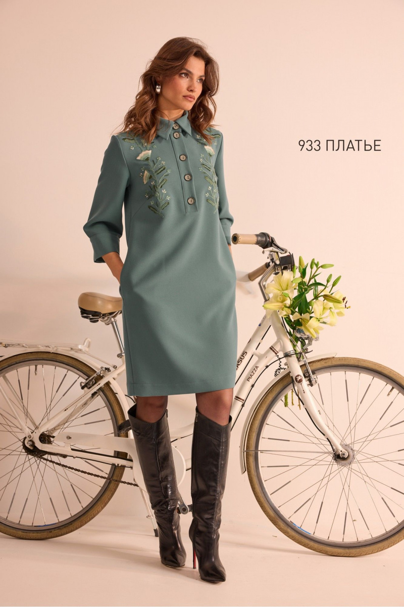 Платья NiV NiV fashion 933 бирюза