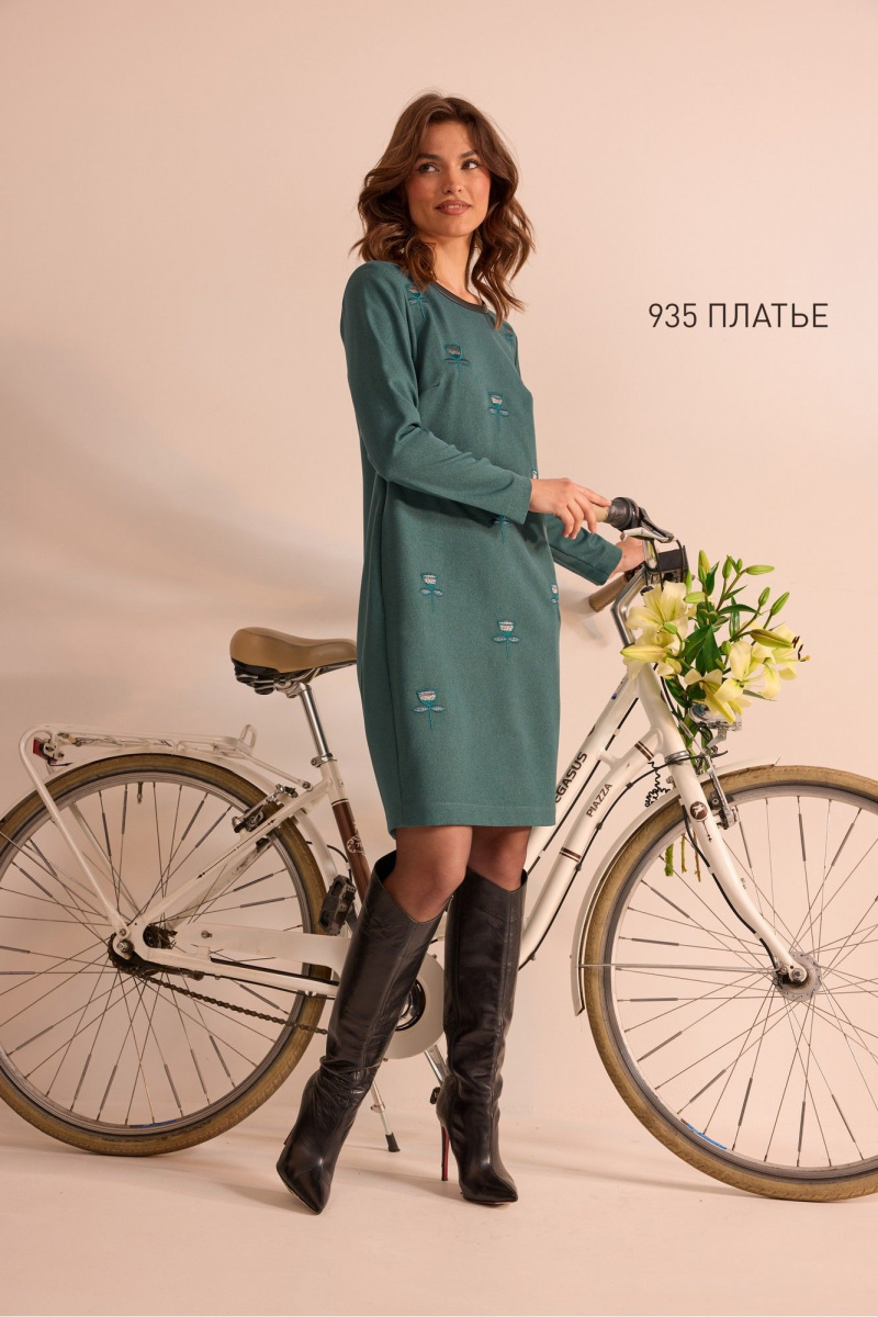 Платья NiV NiV fashion 935 бирюза