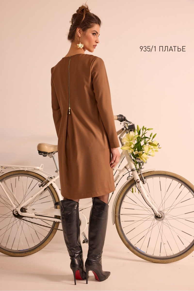 Платья NiV NiV fashion 935/1 коричневый