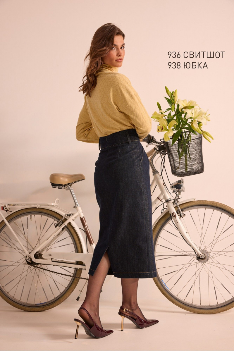 Юбки NiV NiV fashion 938 тёмно-синий