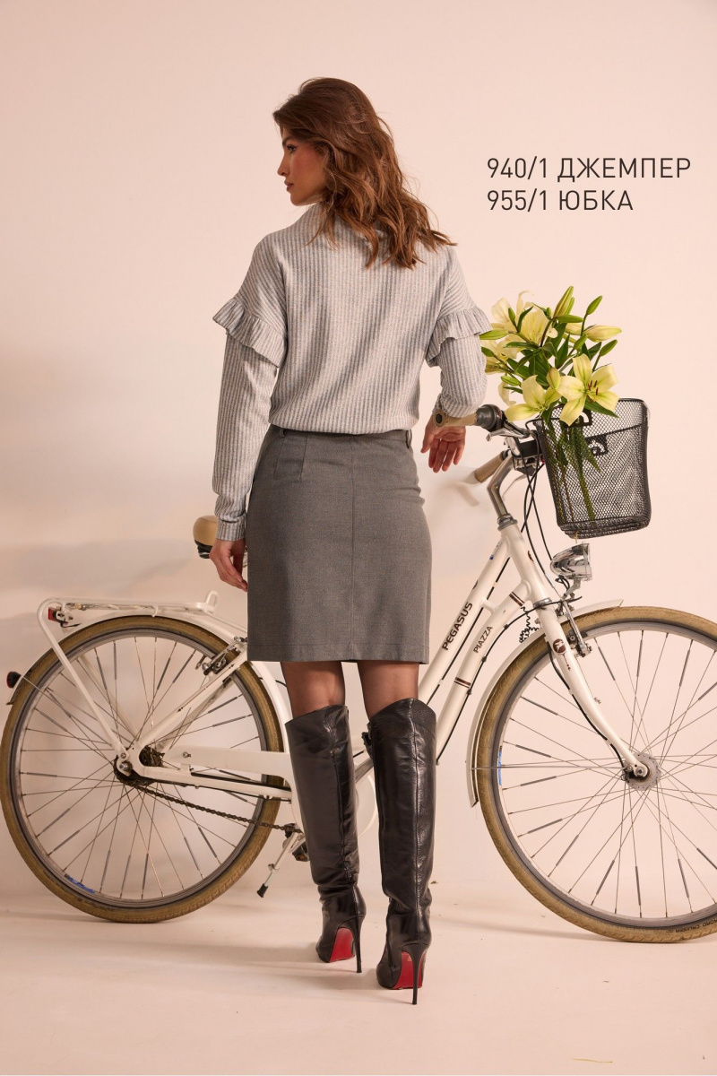 Джемперы NiV NiV fashion 940/1 светло-серый