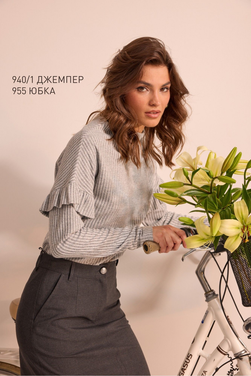 Джемперы NiV NiV fashion 940/1 светло-серый