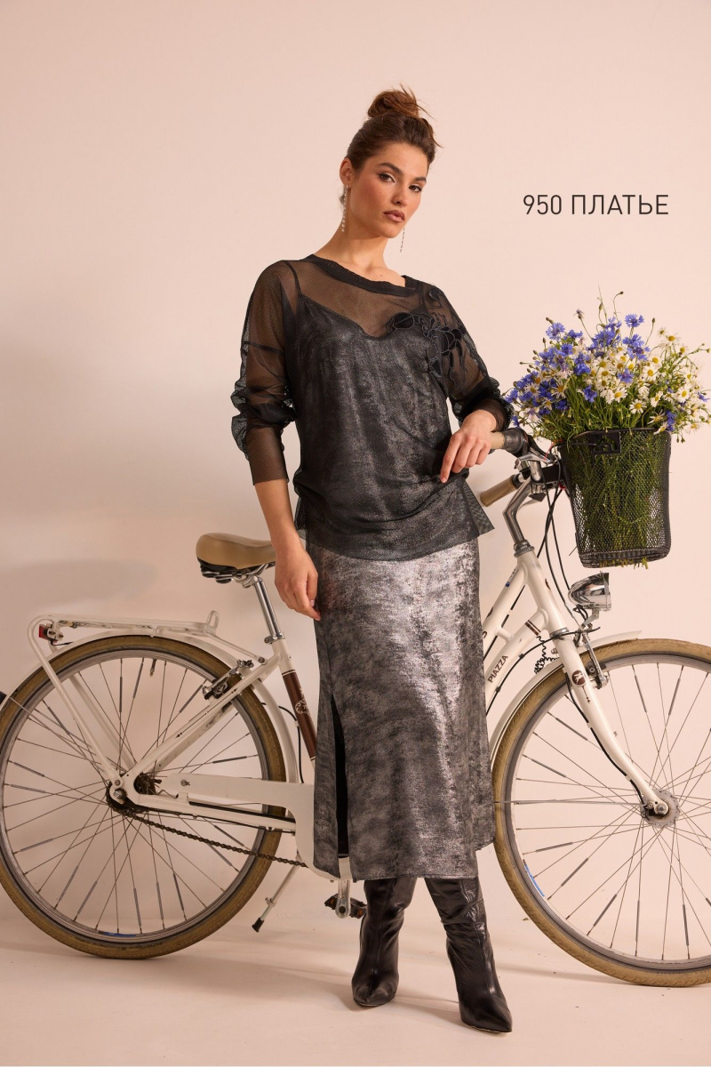 Платья NiV NiV fashion 950 серый