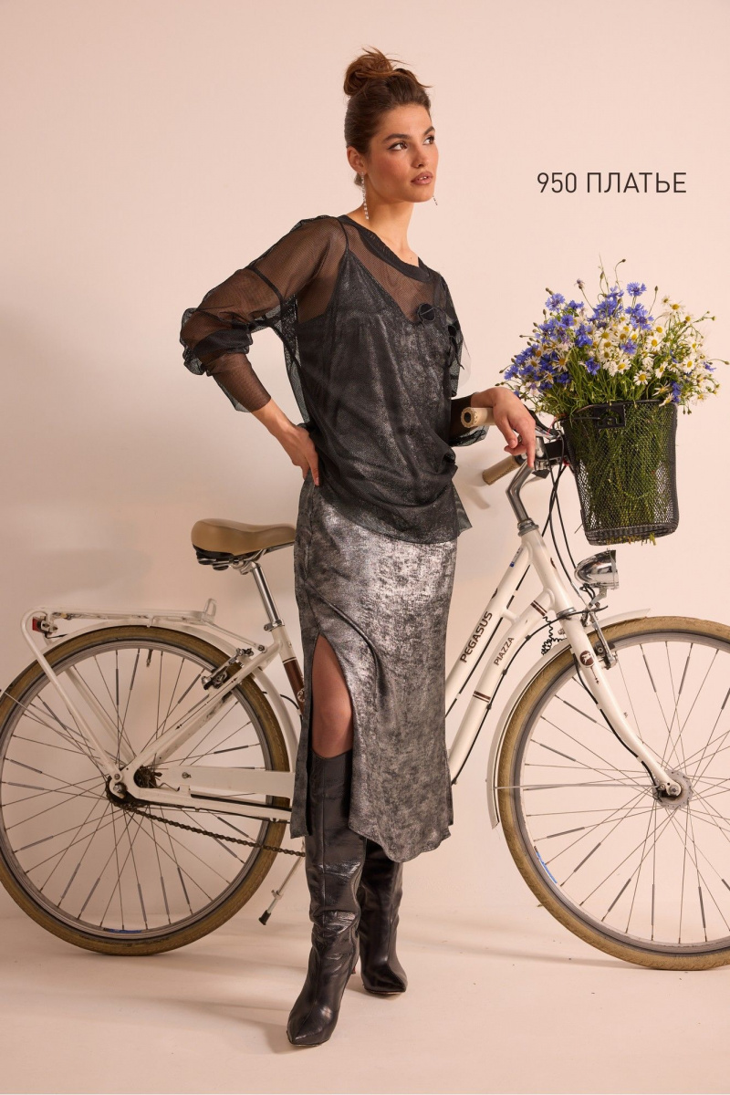 Платья NiV NiV fashion 950 серый