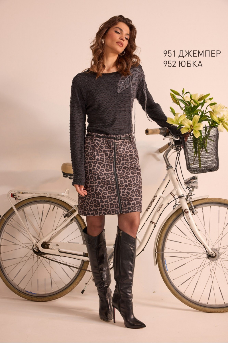 Джемперы NiV NiV fashion 951 графит