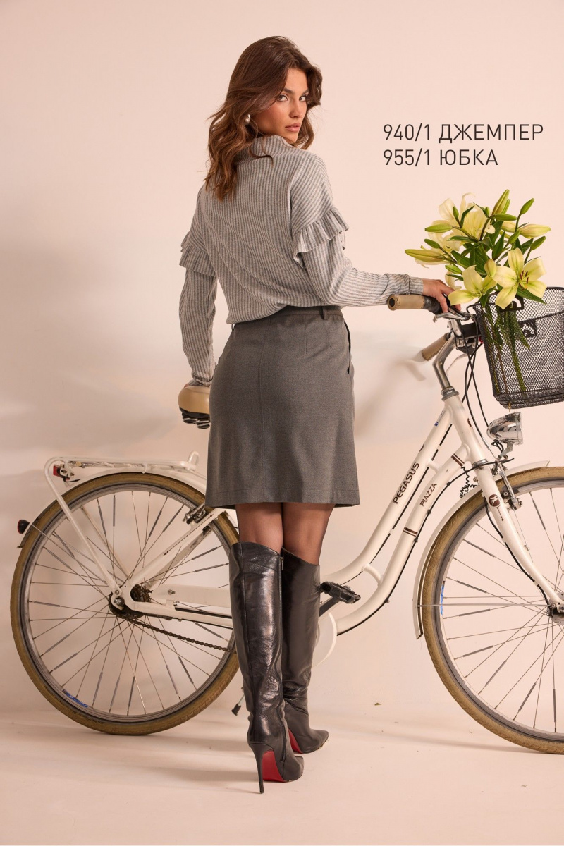 Юбки NiV NiV fashion 955/1 серый