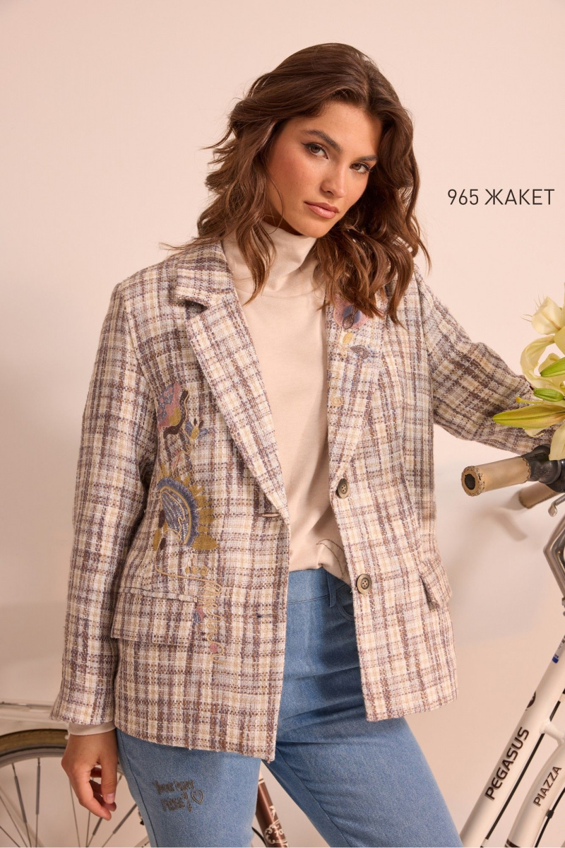 Жакеты NiV NiV fashion 965 меланжевый