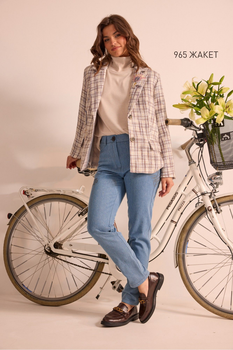 Жакеты NiV NiV fashion 965 меланжевый