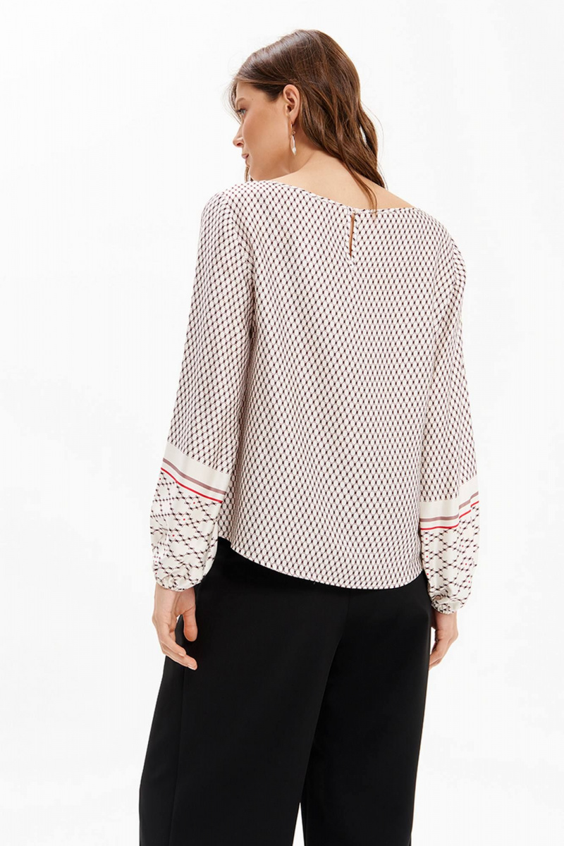 Блузы Nelva 23485 кремовый принт