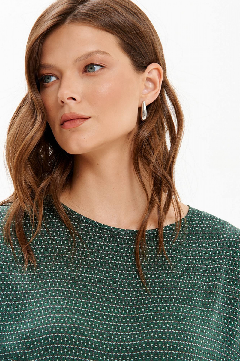 Блузы Nelva 23486 зеленый принт