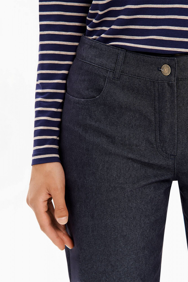 Джемперы Nelva 23487 сине-бежевая полоска