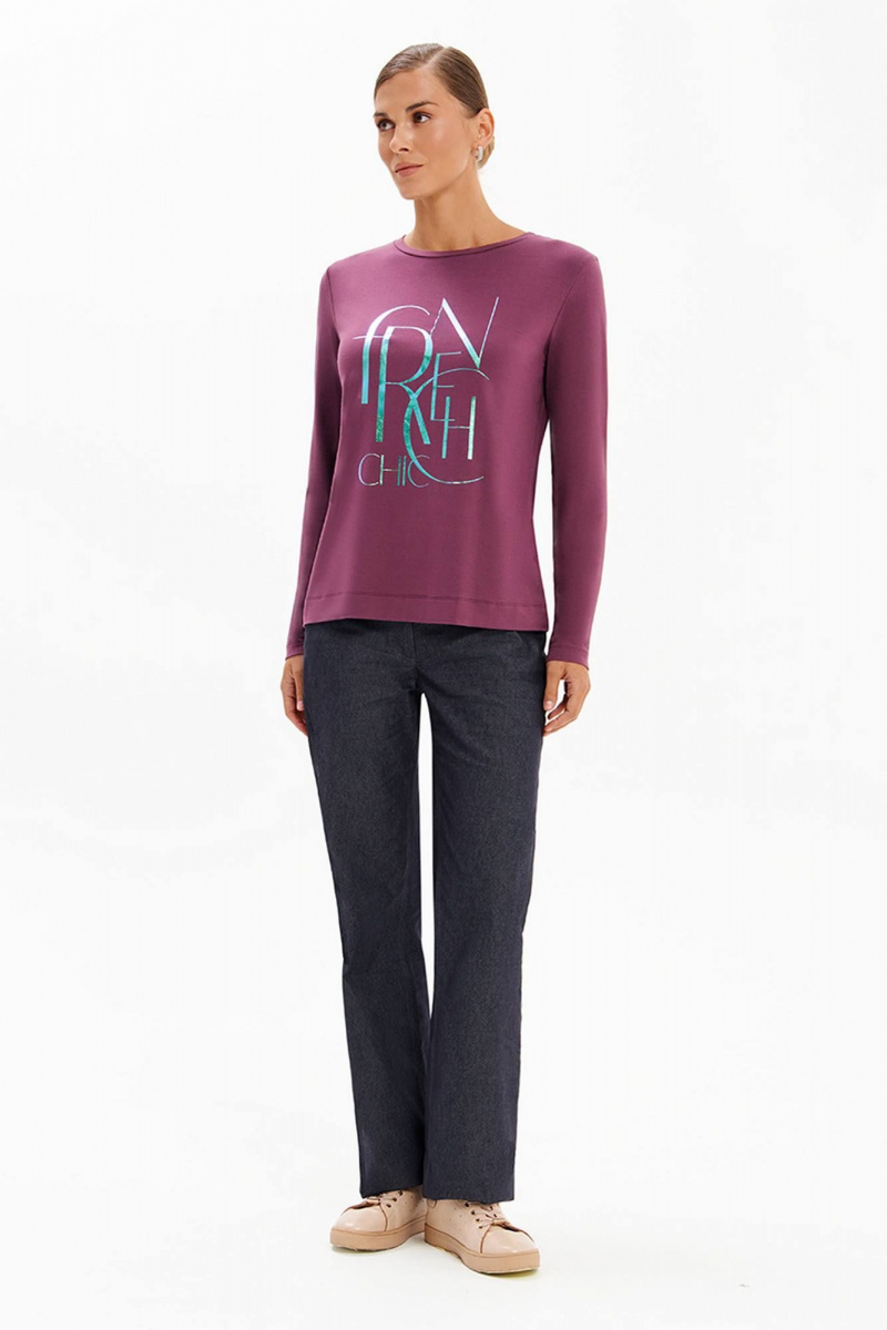 Джемперы Nelva 23489 пепельно-пурпурный