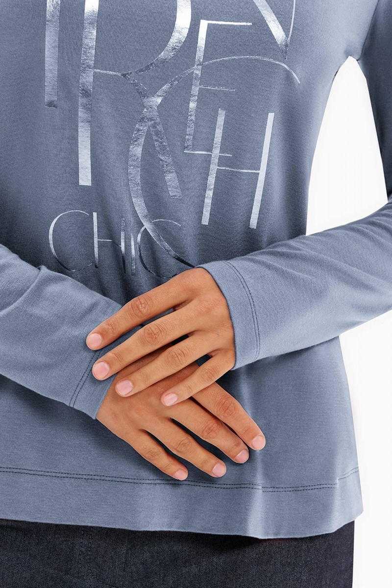 Джемперы Nelva 23489 серо-голубой