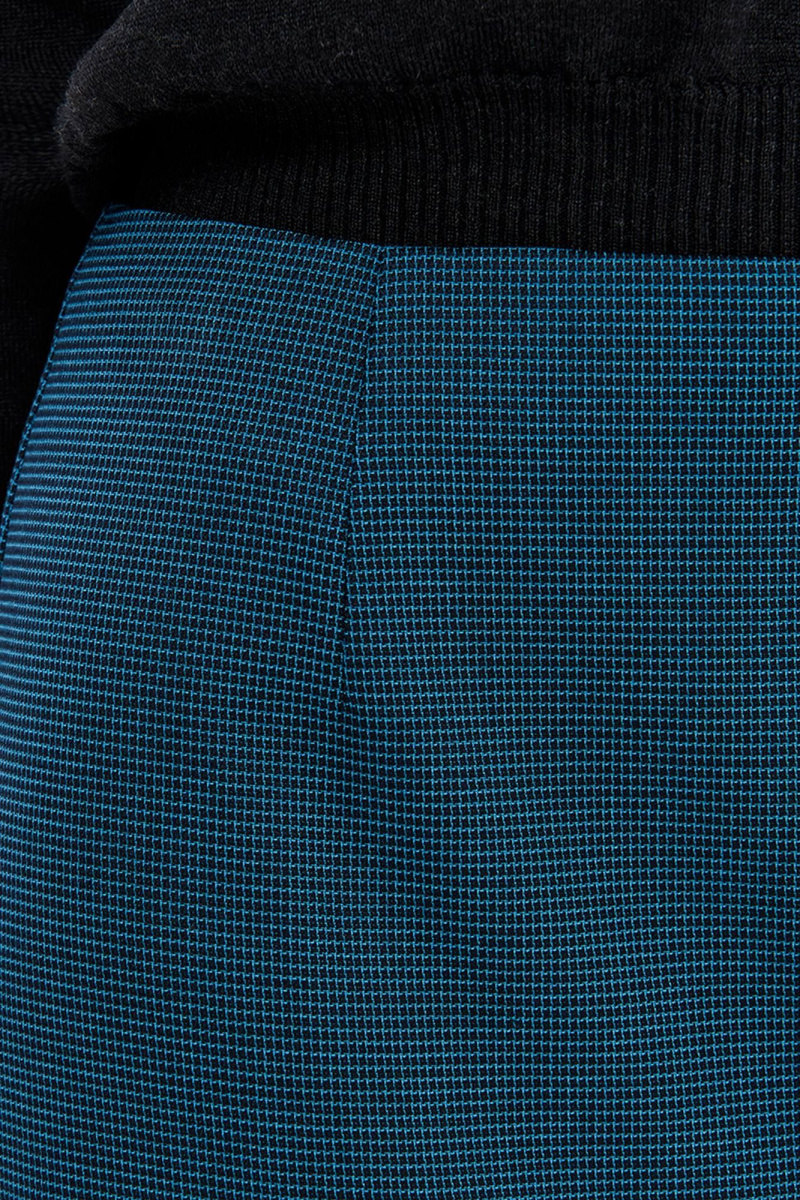 Юбки Nelva 4927 бирюзовый жаккард