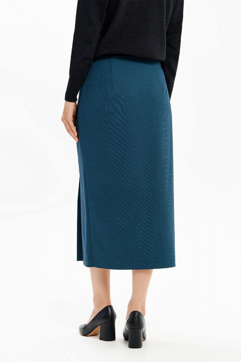 Юбки Nelva 4927 бирюзовый жаккард