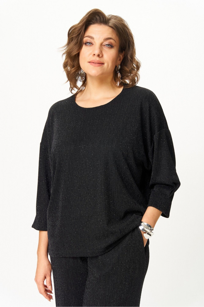 Брючный комплект БАГРЯНИЦА 5102 черный_блеск