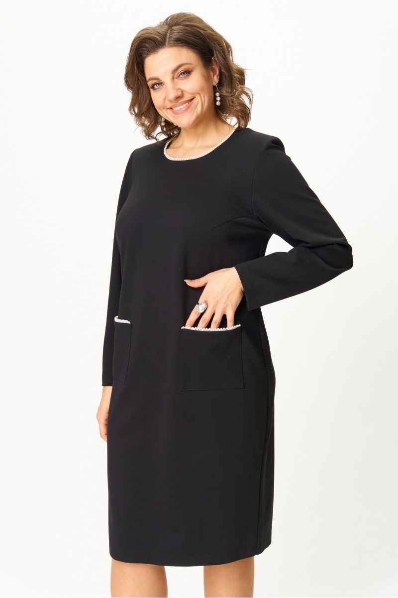 Платья БАГРЯНИЦА 5104 черный