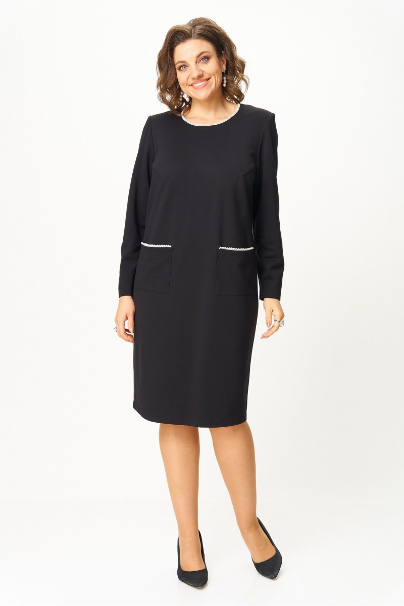 Платья БАГРЯНИЦА 5104 черный