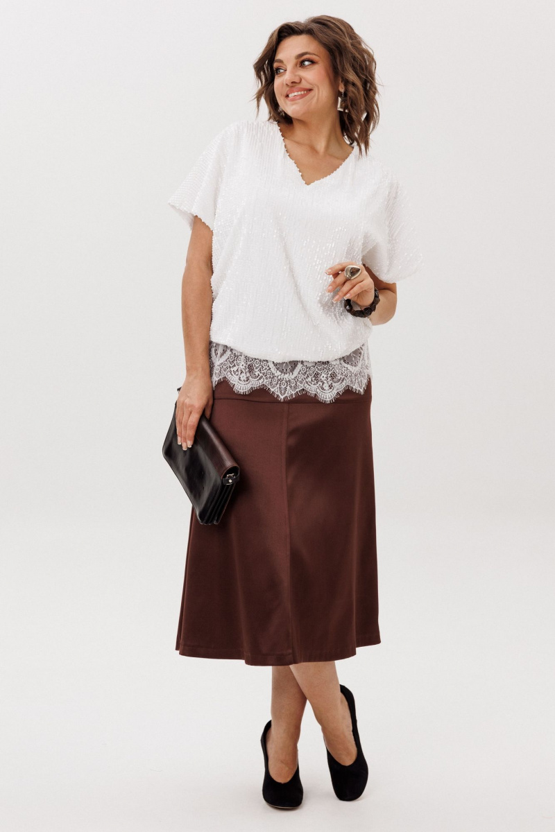 Юбки Anelli 1510 жженная_карамель