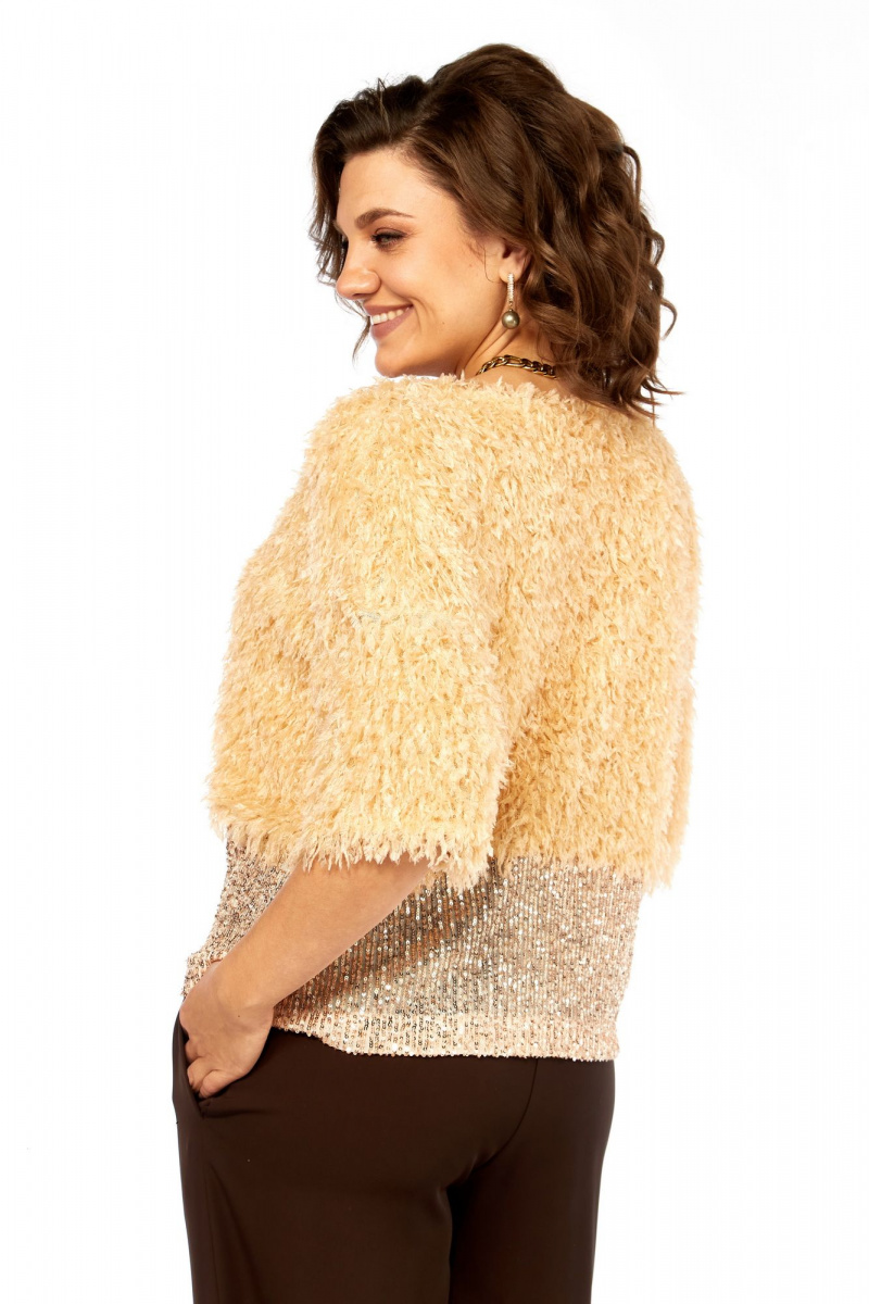 Блузы Ольга Стиль Л-436 персик