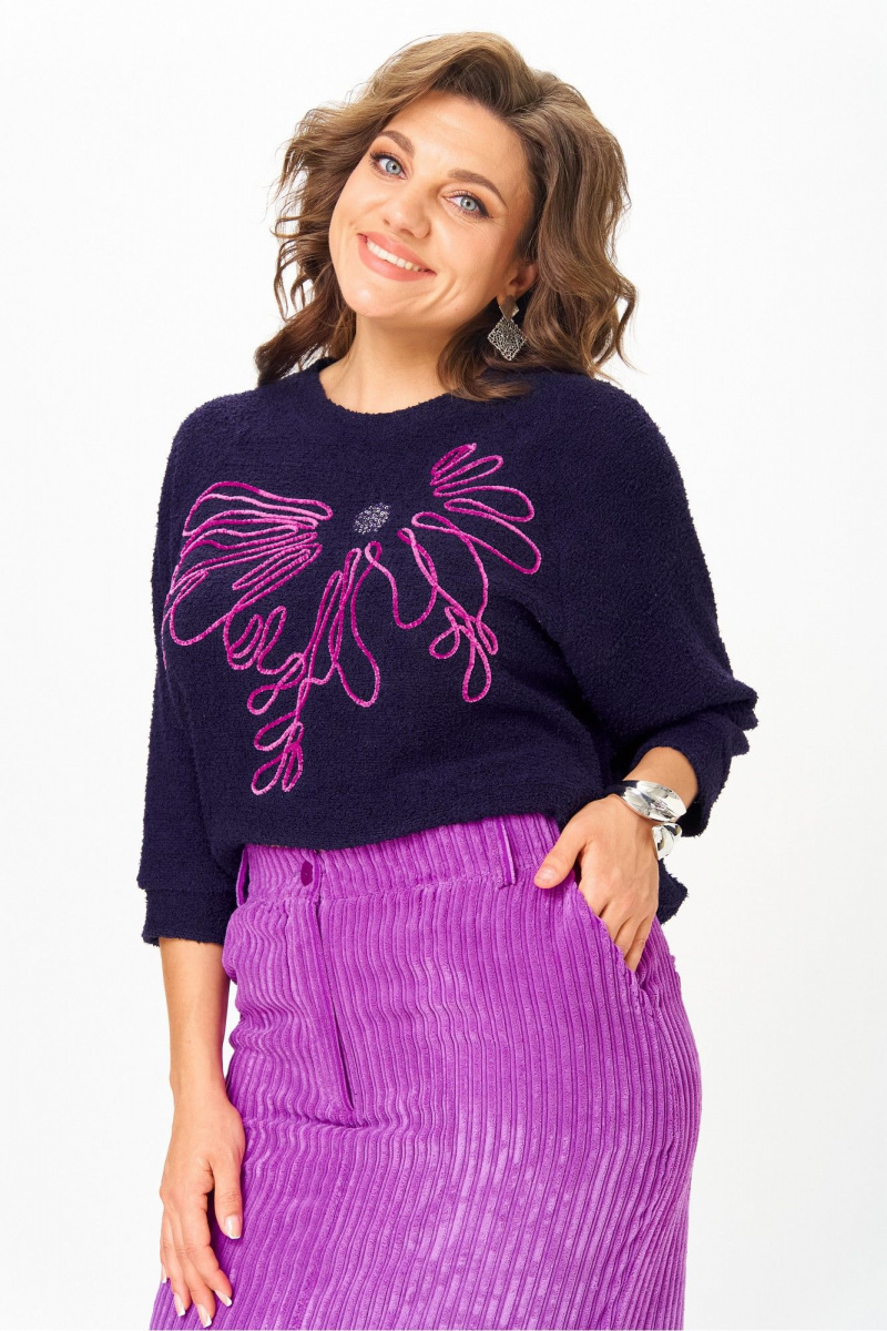 Юбочный комплект Michel chic 1442 синий_пурпурный