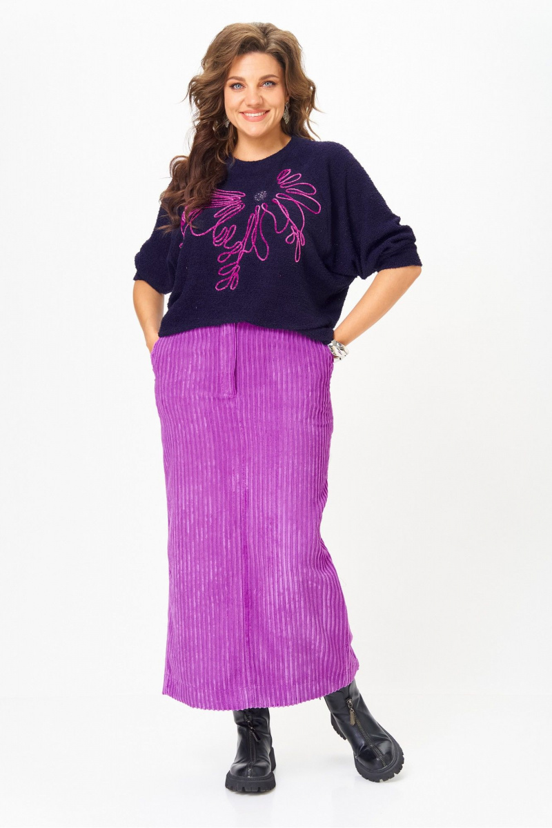 Юбочный комплект Michel chic 1442 синий_пурпурный
