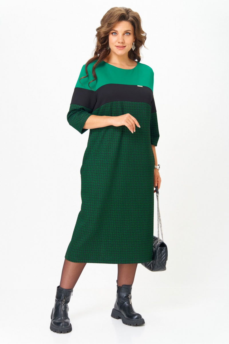 Платья Michel chic 2188 зеленый_черный