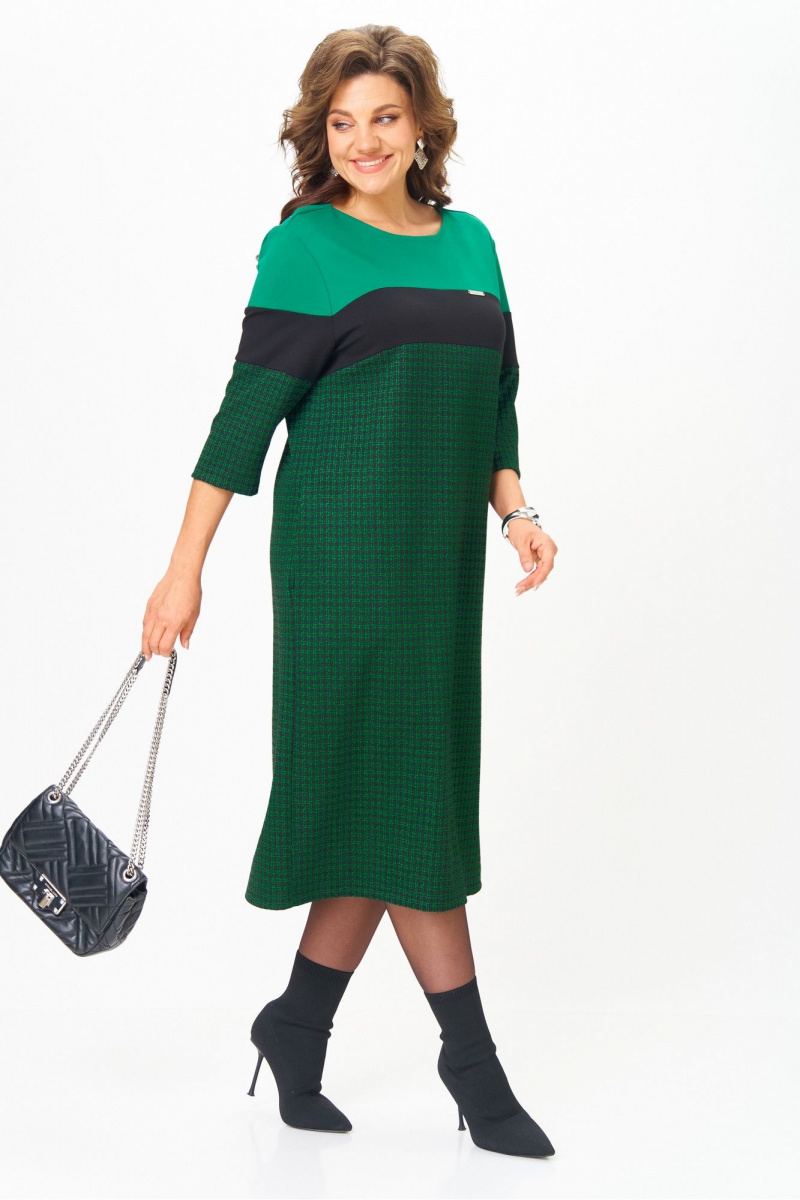 Платья Michel chic 2188 зеленый_черный
