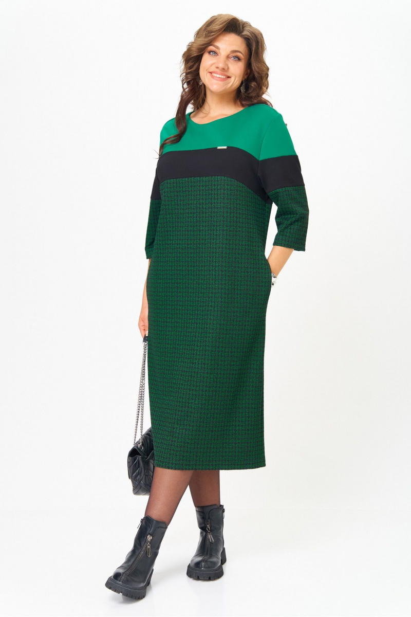 Платья Michel chic 2188 зеленый_черный