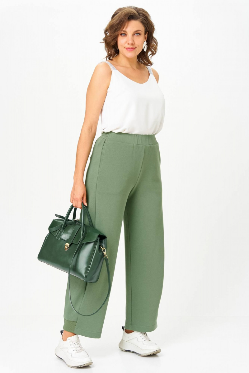 Брючный костюм Anastasia 1299 олива