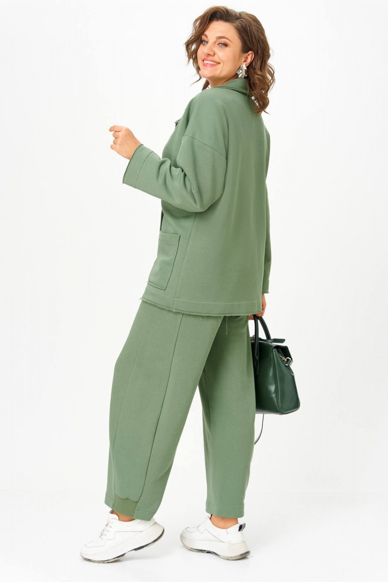 Брючный костюм Anastasia 1299 олива