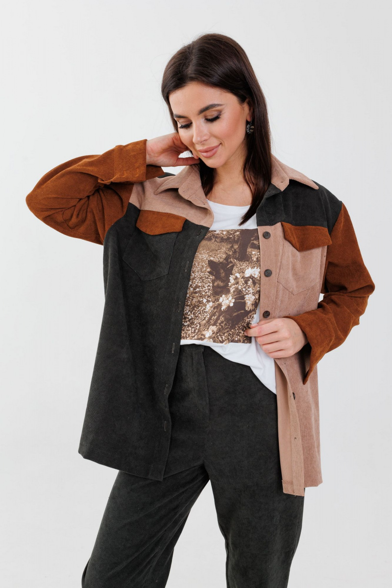 Рубашки Anelli 1748 оттенки_леса