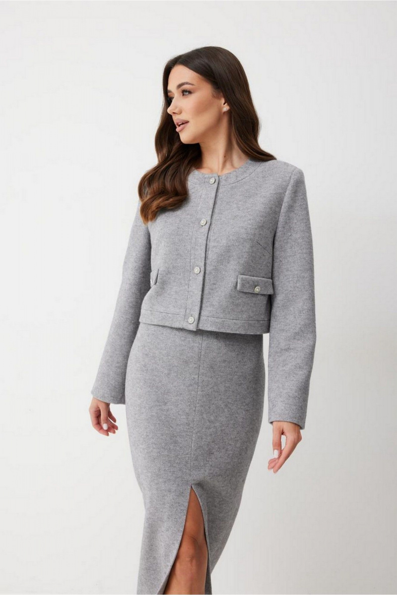 Жакеты T.N.D М666/1 серый