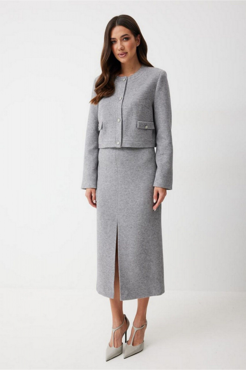 Жакеты T.N.D М666/1 серый