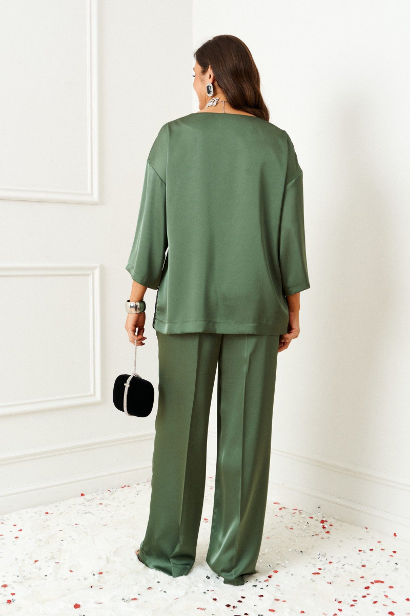 Брючный комплект Beautiful&Free 6401 шалфей